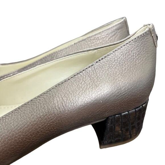 Anne Klein Kimbra Womens Leather Pointed Toe Block Heel Pumps Shoes sz 6.5 M - Picture 9 of 16
